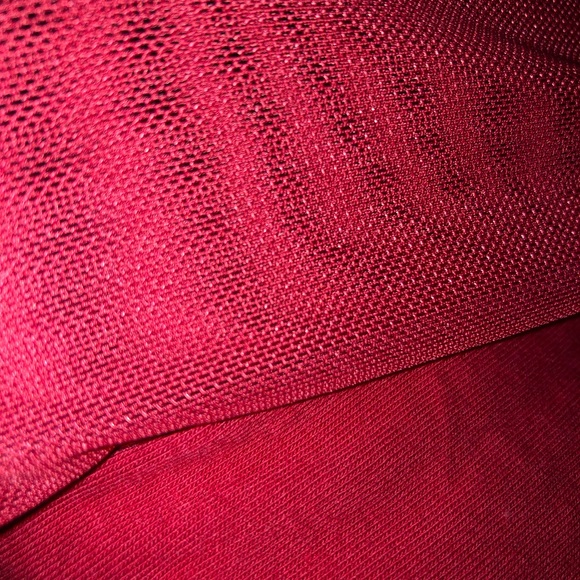 Ambiance red bodysuit with mesh sleeves size small - Picture 7 of 7